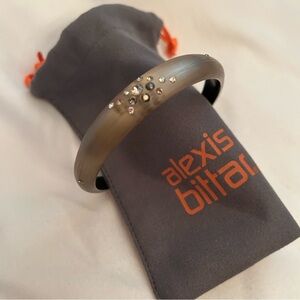 Alexis Bittar Lucite and Swarovski Crystals Bangle Bracelet